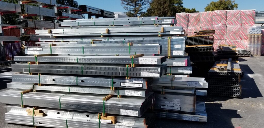 Metal studs bundles together to save time